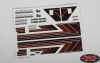 RC4WD Complete Graphic Decal Set for Cruiser Body - Image 2 of 0
