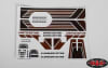 RC4WD Complete Graphic Decal Set for Cruiser Body - Image 3 of 0
