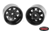 RC4WD 8 Lug Deep Dish Wagon 1.9" Steel Stamped Beadlock Wheels (Black) (4) - Image 3 of 0