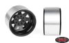 RC4WD 8 Lug Deep Dish Wagon 1.9" Steel Stamped Beadlock Wheels (Black) (4) - Image 4 of 0
