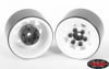 RC4WD Stamped Steel 1.0'' Stock Beadlock Wheels (White) (4) - Image 3 of 0