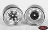 RC4WD Stamped Steel 1.0" Stock Beadlock Wheels (Chrome) (4) - Image 3 of 0
