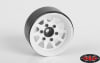 RC4WD OEM 6-Lug Stamped Steel 1.55" Beadlock Wheels (White) (4) - Image 1 of 0