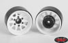 RC4WD OEM 6-Lug Stamped Steel 1.55" Beadlock Wheels (White) (4) - Image 3 of 0