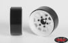 RC4WD OEM 6-Lug Stamped Steel 1.55" Beadlock Wheels (White) (4) - Image 4 of 0