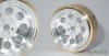 SSD RC 1.0" Aluminum / Brass 8 Hole Wheels (Silver) (2) - Image 1 of 0