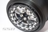 SSD RC V Spoke Rear 2.2" / 3.0" Lightweight Drag Racing Beadlock Wheels (Black) (2) - Image 3 of 0