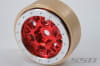 SSD RC 1.0" Aluminum / Brass Boxer Wheels (Red) (2) - Image 2 of 0