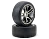 Traxxas Front Black Chrome Wheels & Belted S1 Slick Tires, Pre-Mounted (2) - Image 1 of 0