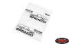 RC4WD Body Decals for Traxxas TRX-4 '79 Bronco Ranger XLT (Style B) - Image 1 of 0
