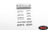 RC4WD Metal Logo Decal Sheet for 1985 Toyota 4Runner Hard Body Complete Set - Image 3 of 0