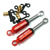 Yeah Racing Aluminum Internal Spring Shocks for Axial SCX24 (2) - Red - Image 3 of 0