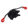 Yeah Racing 1/10 RC Rock Crawler Accessories - 96cm Long Black Chain and Red Hook Set - Image 1 of 0