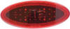 The Command Electronics 003-85 Oval LED Trailer Tail Light is a surface-mount, red, LED light that provides stop, turn, and tail signals and includes a built-in reflex reflector. It is designed for 12V DC systems and is typically used on trailers. - Image 2 of 0