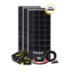 The Go Power! Solar Extreme Charging System (part number 83297) is a comprehensive off-grid power solution that provides 600 watts of solar energy and a 3,000-watt pure sine wave inverter/charger, ideal for RVs, cabins, and extensive off-grid setups. - Image 1 of 0