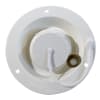 The Valterra A01-2003VP is a white, UV-stabilized plastic RV gravity fresh water fill inlet used to add water to an RV's fresh tank, featuring a bayonet-style cap for a secure seal, a 1/2-inch air vent for faster filling. - Image 1 of 0