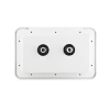 The Dura Faucet DF-SA170-WT is a white exterior shower box kit designed for use with RVs, motorhomes, campers, and trailers, featuring a shower wand with a trickle switch and a lockable door. - Image 3 of 0