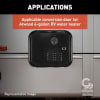 The Girard 2GWHDA6B (manufacturer part number 2022107538) is a black door/flange assembly conversion kit designed for use with Girard GSWH-2 tankless water heaters and as a replacement door for Atwood 6-gallon water heaters. - Image 3 of 0