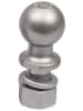 The Husky Towing 34918 Trailer Hitch Ball, which features a 2-inch ball diameter and a 1-inch shank diameter. It is designed for towing up to 6,000 pounds and has a rust-resistant chrome finish. - Image 1 of 0