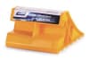The Camco (44492) Super Wheel Chock is a single, large, yellow wheel chock made of durable plastic designed to keep a trailer securely in place. It is suitable for use with tires up to 29 inches in diameter. - Image 2 of 0