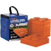The Tri-Lynx 00015 Lynx Levelers are a set of 10 interlocking blocks used to level and stabilize a recreational vehicle (RV), trailer, or camper. They are designed to withstand significant weight and can be stacked to achieve the desired height. - Image 1 of 0