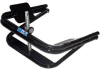 The BAL 28050 light trailer tire leveler is a manual jack designed to level a single-axle travel trailer from side to side without needing to drive onto blocks or ramps. It uses a heavy-duty steel frame with a ratchet wrench to lift the low side tire. - Image 2 of 0
