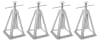 The Ultra-Fab 48-979004 is a 4-pack of heavy-duty, die-cast aluminum stacker jacks designed to stabilize RVs, travel trailers, and campers, supporting up to 6,000 lbs per jack. They feature an adjustable height from 11 to 17 inches and a stackable, compac - Image 1 of 0