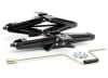The Lippert Manual Scissor Jack Kit (SKU #285326) is a set of two 24-inch manual jacks designed to provide stabilization for fifth-wheel, travel, and utility trailers. Each jack has a 5,000-pound load capacity. - Image 1 of 0