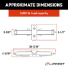 The Lippert Manual Scissor Jack Kit (SKU #285326) is a set of two 24-inch manual jacks designed to provide stabilization for fifth-wheel, travel, and utility trailers. Each jack has a 5,000-pound load capacity. - Image 3 of 0