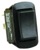 The JR Products 13865 Multi Purpose Switch, which is a 12 volt 20 amp, black, momentary on-off-momentary on (DPDT) rocker switch. It is widely available from several online retailers. - Image 1 of 0