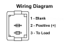 The JR Products 13665 is a white, non-illuminated Momentary On-Off Rocker Switch commonly used for RV interior lighting, appliances, or slide-out operations. - Image 2 of 0