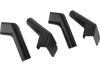 The B&B Molders 94171 Drip Rail Gutter Spout, also sold as the Thetford 94171 Black Medium Gutter Spouts. This product is designed for RVs and helps redirect rainwater away to prevent black streaks. - Image 2 of 0