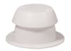 The Heng's Industries 10001-C Sewer Vent is a white plastic plumbing vent cap designed primarily for RV roof applications. It fits over pipes up to 2 inches in diameter with a 2.5-inch projection above the roof. - Image 1 of 0