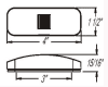 The Optronics MC44RS is a red, rectangular, incandescent clearance marker light with a built-in reflex reflector, typically used for RVs and trailers. - Image 2 of 0