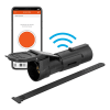 The CURT Echo Wireless Trailer Brake Control (part number 51180) is a portable, proportional brake controller that provides a zero-tool, plug-and-play installation for vehicles with a standard 7-way RV blade connector. - Image 1 of 0