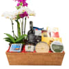 Deluxe Wine & Flower Gift Basket - Image 1 of 0