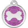 Purple Glitter Stainless Steel Pet ID Tag - Image 4 of 0