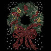 Rhinestone Christmas Wreath Dog Shirt - Image 2 of 0