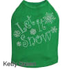 Let it Snow Rhinestone Dog Shirt - Image 3 of 0
