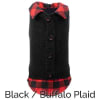 Cardigan Dog Sweater with Flannel Shirt Trim - Image 3 of 0