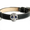Bling Skull Dog Collar - Patent Leather - Image 1 of 0