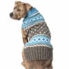 Light Blue Fair Isle Dog Sweater | Wool - Image 2 of 0