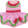 Pink Watermelon Small Dog Harness Dress - Image 2 of 0