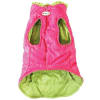 Ruffled Dog Parka Vest | Reversible | Pink | Lime Green - Image 3 of 0
