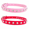 Rhinestone Bling Small Dog Collars | Leather - Image 2 of 0