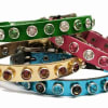 Crystal Kitty Leather Breakaway Cat Collars with Bell - Image 1 of 0