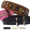 Personalized Leather Dog Collar with Studs - Tapered - Image 1 of 0