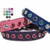 Custom Leather Dog Cat Collars with Crystal Bling - Image 1 of 0