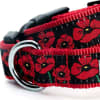 Pretty Poppy Flowers Dog Collar - Image 2 of 0