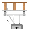 photo of Sound Isolation Kit for Garage Door Motors | RSIC-GDS motor and rail isolation Kit - Image 1 of 0